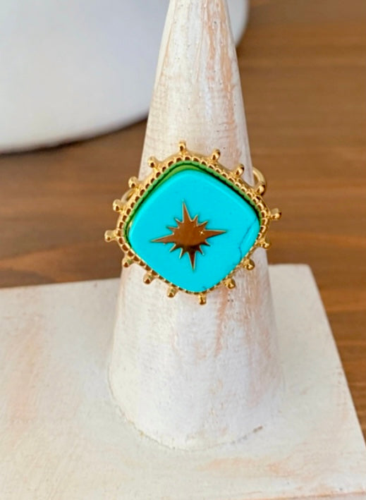 Bague turquoise SIDNEY