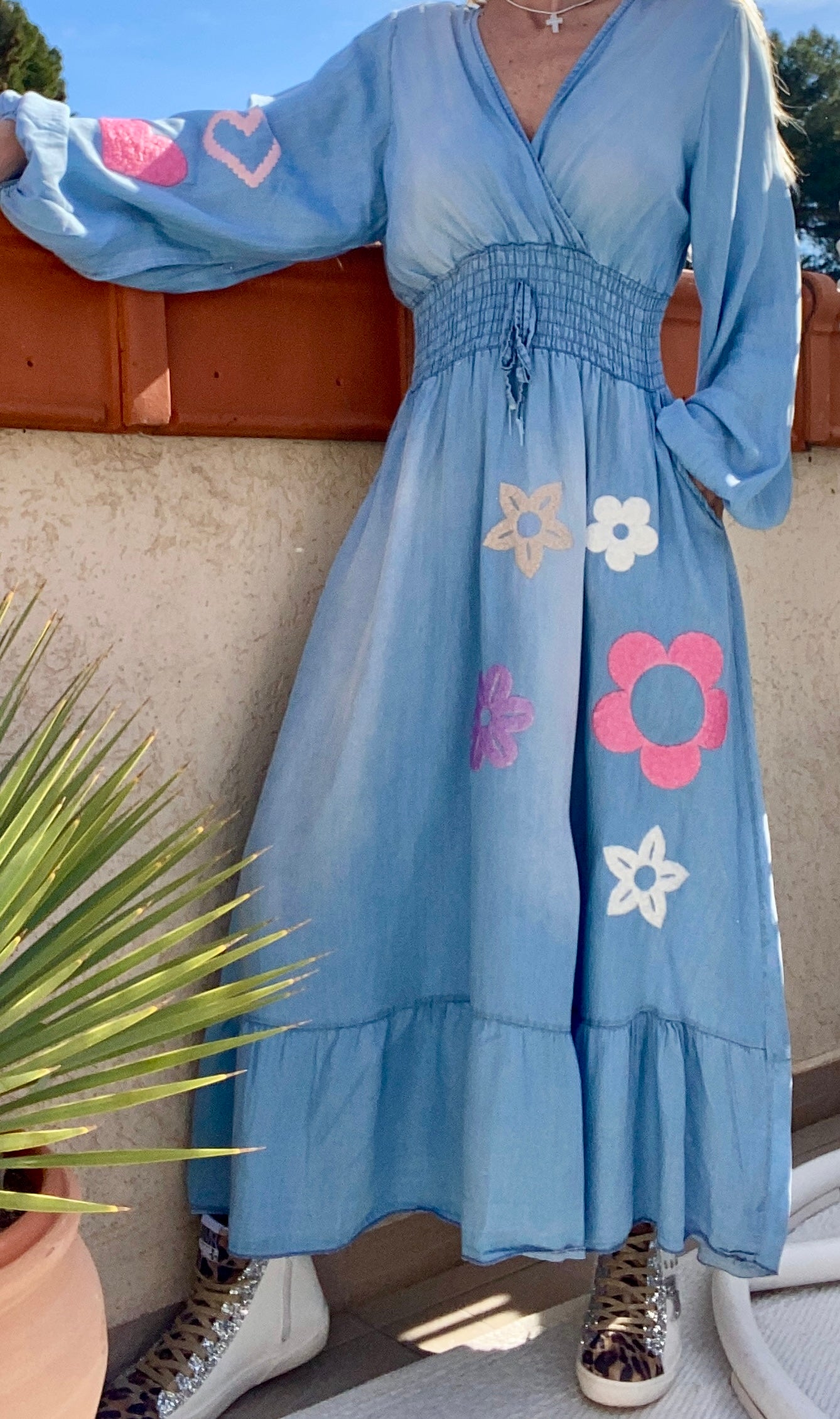 Robe jean hippie SURY used